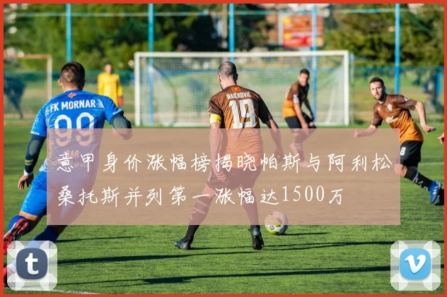 意甲身价涨幅榜揭晓帕斯与阿利松桑托斯并列第一涨幅达1500万